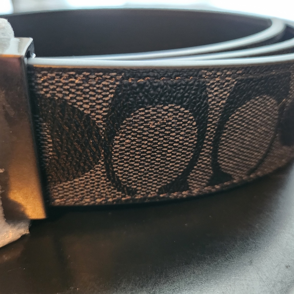 Coach reversible leather belt